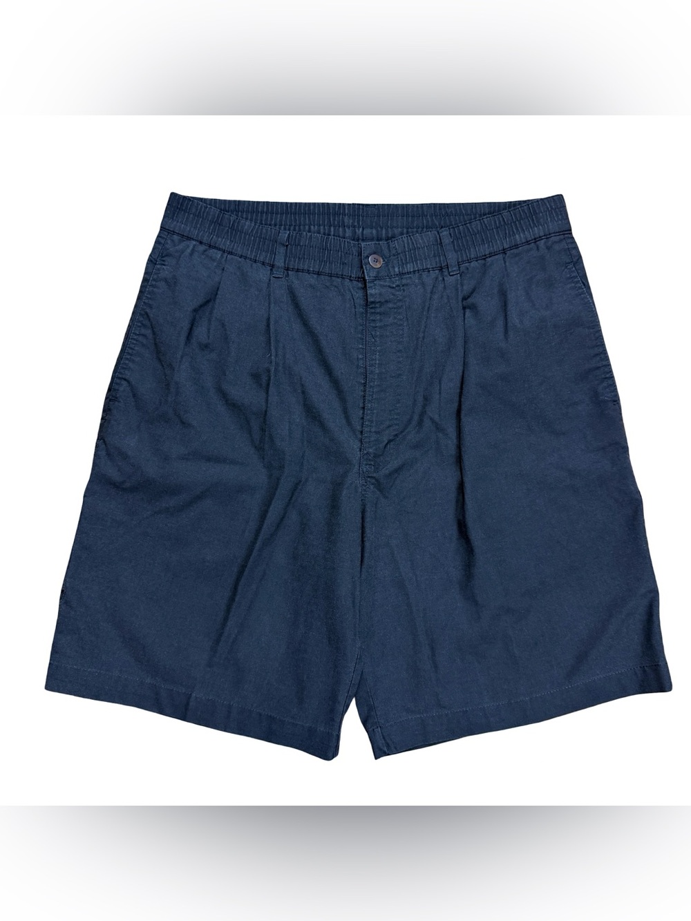 Vintage 90s Bugle Boy Company Cotton Lightweight Pleaded Shorts Size 32